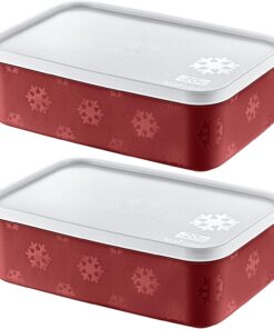 2'Li Set No Frost Saklama Kabı Carmen 1600 ML