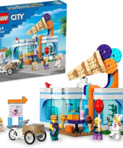 City Dondurma Dükkanı 60363 - 6 Yaş ve Üzeri Çocuklar İçin Yaratıcı Oyuncak Yapım Seti (296 Parça)