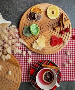 Wood - Ahşap Eksen Serisi Doğal Kayın Ağacından Sunum Tahtası