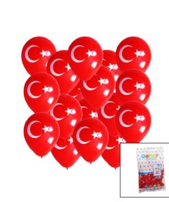 BAYRAKLI BALON  10 İNÇ - 26CM - 100PCS