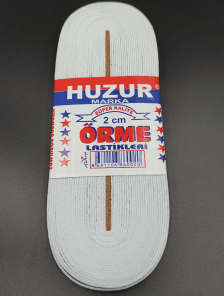 BEYAZ - 2CM PAÇA LASTİK YASSI GENİŞ 10MT