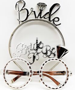 Bride Yazılı  ve Bride To Be Yazılı Gözlük Seti Gümüş Renk