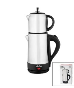 ÇELİK ELEKTRİKLİ ÇAYCI SETİ - ÇAY MAKİNESİ 1.7LT + 0.7LT2IN1 KULLANIM=KETTLE - ÇAYCI STM-5847