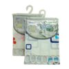 ÇİF KANAT PVC BANYO PERDESİ 2  PARÇA  X 90X180CM - 12 HALKALI