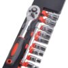 CR-V SOCKET SET 12 PARÇA  1/2 inç  VAKUMLU LOKMA SETİ