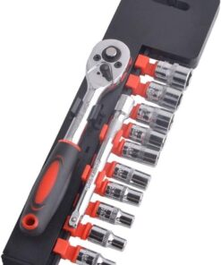 CR-V SOCKET SET 12 PARÇA  1/2 inç  VAKUMLU LOKMA SETİ