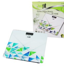 DESENLİ CAM TEMPERLİ DİJİTAL BASKÜL TERAZİ 180KG/100GRLCD EKRAN - SENSÖR