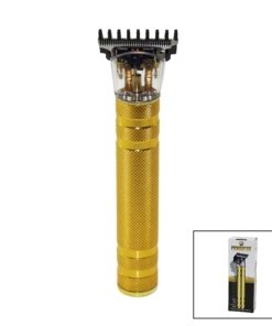 GOLD METAL GÖVDE  SAÇ SAKAL ENSE ÇİZİM TRAŞ MAKİNESİ  T BIÇAK   USB ŞARJLI TR-8888
