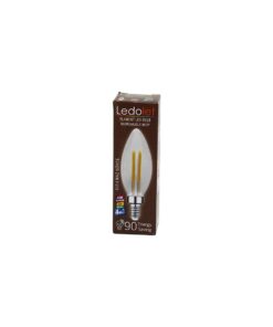 LEDOLET  4W=45W - E14   MUM  FLAMENT LED RUSTİK AMPUL  400LUMEN - 3000K   KIRILMAZ GÖVDE