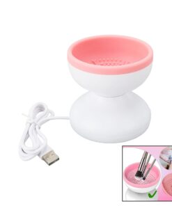 MAKEUP BRUSH CLEANER MAKYAJ FIRÇA TEMİZLEME MAKİNESİ  USB ÇALIŞMA - SİLİKON TIRTIKLI HAZNE