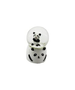MİNİ BOY AYICIK - PANDA CAM NUS KAR KÜRESİ PİLLİ - IŞIKLI