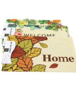 RESİMLİ - WELCOME HOME   37X57CM   KAUÇUK PLASTİK  KAPI PASPASI