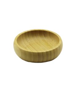 TEKLİ - MİNİ=8.5CM AHŞAP BAMBU ÇEREZLİK - LOKUMLUK KASE