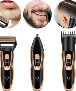 Üç Başlıklı Tıraş Makinesi Erkek Saç Sakal Bakım Seti