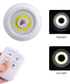 Uzaktan Kumandalı Yapışkanlı 3’lü Led Spot Lamba