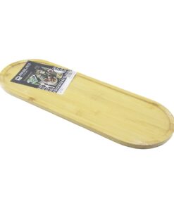 UZUN OVAL  AHŞAP BAMBU SUNUM TEPSİ  16X45CM