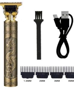 Görünümlü Güçlü 4 Farklı Başlıklı USB ŞarjlI Manuel Tıraş Makinası