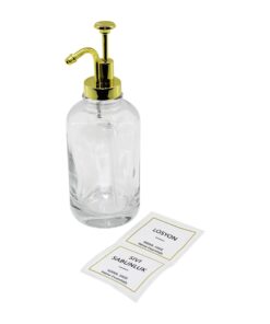 YUVARLAK ŞEFF CAM SIVI SABUNLUK 500ML