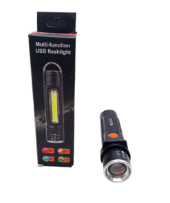 ZOMLU USB ŞARJLI EL FENERİ METAL KASA