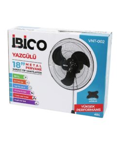 18 İNÇ 45.7CM SANAYİ TİPİ AYAKLI VANTİLATÖR 3 KADEME HIZ - 3 METAL KANAT 80W 140CM YÜKSEKLİK VNT-002