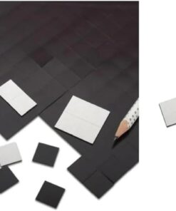 Yapışkanlı Sticker Mıknatıs Magnet 90 Adet 2x2 cm 1,5 mm Kalınlık Kare Magnet