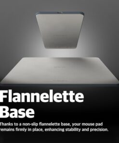 H3 Bölünmüş Kablosuz Şarj Mouse Pad - Hızlı Qi Kablosuz Şarj Cihazı Fare Altlığı Matına Manyetik Olarak Takılır - iPhone, Samsung Galaxy, AirPods ile uyumludur (Gece Mavisi)