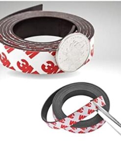 Yapışkanlı Şerit Mıknatıs Magnet Kes Kullan Güçlü Sağlam Rulo Çıkarılması Kolay Siyah 2cm X 1 Mt