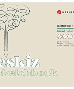 Defteri A4 - Sanatsal Sketchbook - 90 gr, 80 Yaprak, Çizgisiz (tek tek koparmaya uygun)