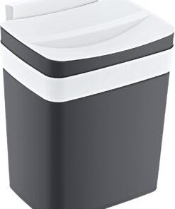 Soft Askılı Çöp Kutusu Antrasit 4 LT - ANTRASİT, Çok Amaçlı Askılı Çöp Kutusu, Dolap Kapağı Askılı, Mutfak ve Banyo İçin