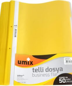 A4 TELLİ DOSYA 50'Lİ SARI