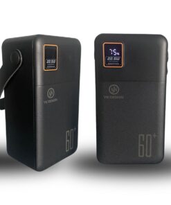 60000 mAh 5  telefonunu Aynı Anda Şarj Edebilen Pil Ekranlı El Fenerli Hızlı Şarjlı Powerbank