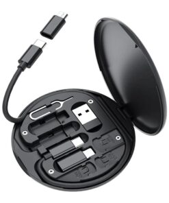 60w Destekli Kablo Kutusu Seyahat Kablo Seti 5'i 1 arada USB Type-C Şarj Kablosu Seti