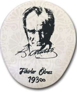 LN-1938 Fikirler Ölmez Atatürk Desenli Ergonomik Suya Dayanıklı Bileklikli Mouse Pad
