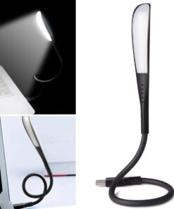 USB Girişli 14 Ledli 3 Kademeli Dokunmatik Masa/Kitap Okuma Lambası Ledi Siyah