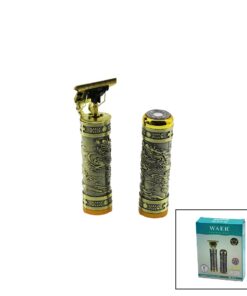 WAER WA-2074 X7 2Lİ SET SAÇ SAKAL KESME TRAŞ MAKİNESİ - TÜY ALMABASKILI METAL GÖVDET BIÇAKUSB ŞARJLI