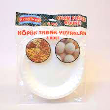 19CM KÖPÜK TABAK YUVARLAK 6 PARÇA
