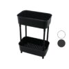 2 KATLI  DÜZENLEYİCİ ORGANİZER  PLASTİK RAF ÜNİTESİ   29.5 X 18 X 41.5CM   MUTK - BANYO - ÇOK AMAÇLI