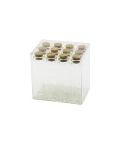 20ML   ÇOK AMAÇLI - DEKORATİF   BOŞ TÜP  CAM ŞİŞE  MANTAR KAPAKLI