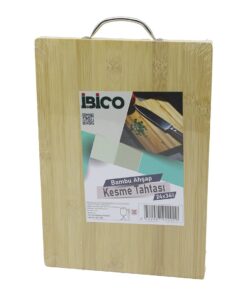 24X34 X 1.7CM LUX AHŞAP BAMBU KESİM PANOSU - KESME TAHTASI METAL KULPLU