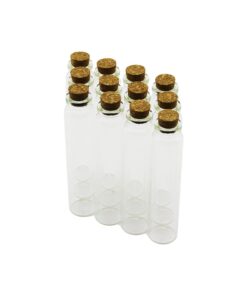 25ML   ÇOK AMAÇLI - DEKORATİF  BOŞ CAM ŞİŞE  MANTAR KAPAKLI