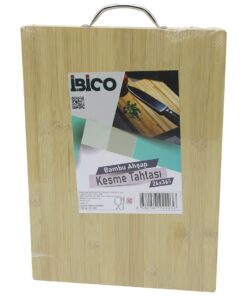 26X36 X 1.7CM LUX AHŞAP BAMBU KESİM PANOSU - KESME TAHTASI METAL KULPLU