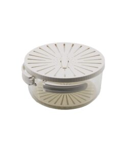 2İN1   SAKLAMA KABI - SÜZGEÇ   KATLANIR KULPLU   2.5LT   MİKA KRİSTAL KAP - PLASTİK KAPAK