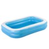 İKİ HALKA 778LT DİKDÖRTGEN AİLE MAVİ ŞİŞME HAVUZ 2.62X1.75X51CM 6+ YAŞ