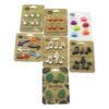 MİNİ  MIKNATISLI DOLAP MAGNET  MİX MODEL=KAKTÜS--NOTA HARF--BULUT--OK=6PCS - YAPRAK=4PCS