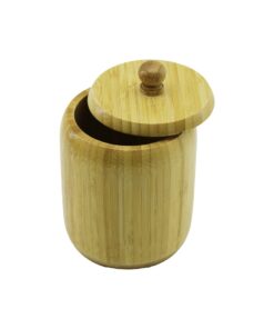NO-10 AHŞAP - BAMBU ŞEKERLİK KAPAKLI ÇAP: 9CM DERİNLİK: 10.5CM