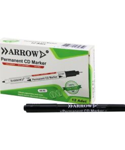 SİYAH - 2 UÇLU   PERMANENT-1MM  +  CD MARKER-0.4MM  KALEMİ ARROW AK-02