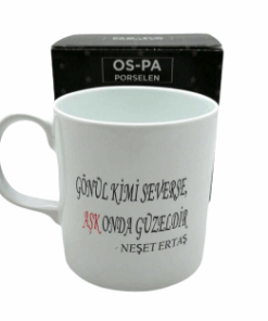 YAZILI ESPRİ SÖZ SERAMİK KUPA BARDAK