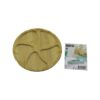 YUVARLAK 5 BÖLMELİ AHŞAP BAMBU SERVİS SUNUM TEPSİ - TAHTASI 20 X 1.4CM