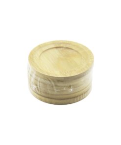 YUVARLAK= ÇAP: 9.7CM 6PCS BAMBU - AHŞAP ÇAY TABAK